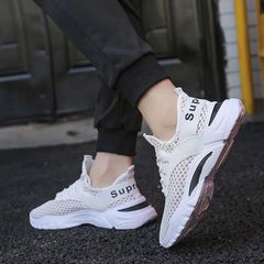 鞋子男潮流網鞋男鞋學生休閒鞋男款夏季網面薄款跑步運動鞋男批發