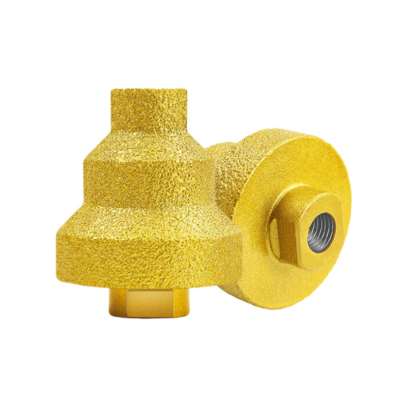 Mikewei Divisor de pagoda de soldadura fuerte multicapa Azulejo de mármol Cabeza de pulido de biselado Molino angular Taladro de piedra
