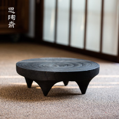 寂しい風の実木の炭化したお茶の畳の窓の小さい低いテーブルの乾燥した泡の小さいお茶の皿のメーカーは茶器の部品を卸売りします。