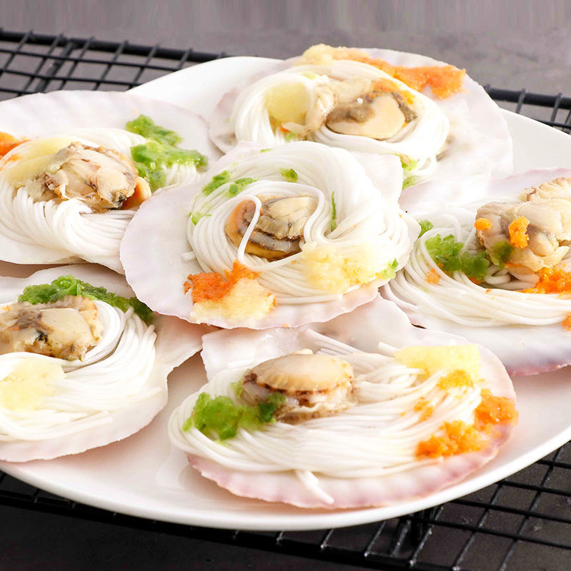Beidaihe specialty Garlic Fans Scallops wholesale Seafood barbecue Scallops Xia Yibei precooked and ready to be eaten Seafood
