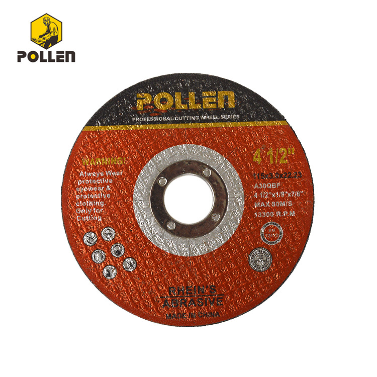 厂家出口POLLEN 115*3 平型钹型树脂砂轮双网锯片金属不锈钢片