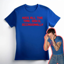 ���羳ŷ�롿Kiss All The Time Disco Occasionally T Shirt Fas