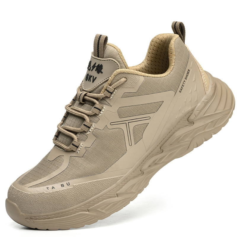 Zapatos de trabajo para hombres anti-golpe anti-perforación zapatos de trabajo ligero suave transpirable y cómodo aislamiento de seguridad zapatos de construcción al por mayor