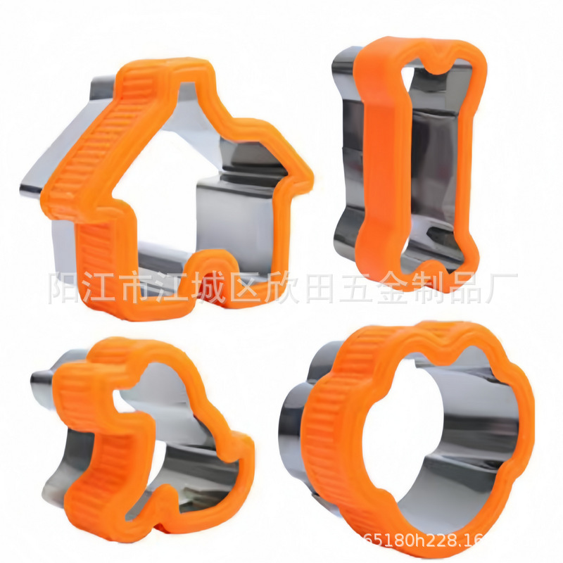 Amazon Bone Cookie Mold Set de acero inoxidable Cartoon Sandwich Molde de herramientas de horneado Factory Wholesale