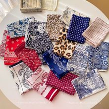 耐看经典~腰果花头巾小方巾丝巾女2025围脖子搭配衬衫西装薄围巾