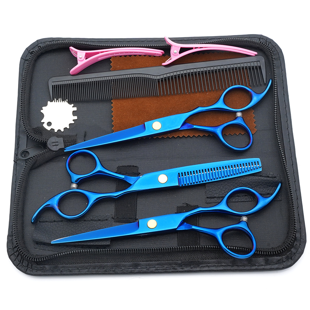 Estilista profesional, tijeras de corte de pelo, corte de pelo, corte de pelo, corte de pelo, corte de dientes fino, juego de corte de belleza con flequillo especial para peluquero