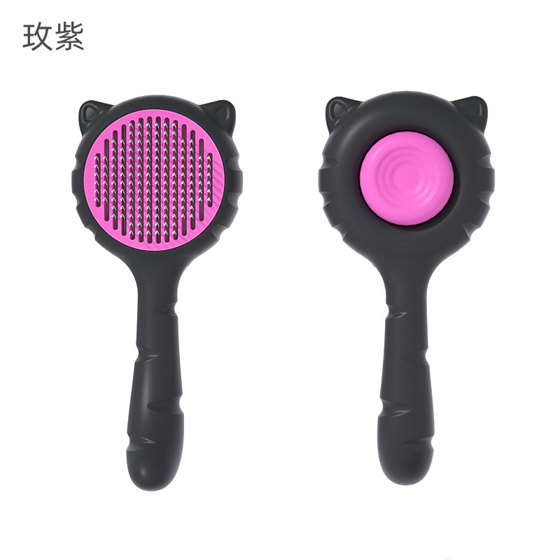 Peine para mascotas Peine para perros Peine para gatos Peine de fila Peine para orejas de gato Peine para eliminar el pelo flotante Peine para presionar el pelo de las piernas