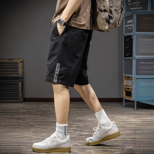 Summer New Trend Brand Men's Straight Leg Workwear Casual Shorts Loose Ins Casual Five-Finger Mid-Calf Pants from the Original Manufacturer