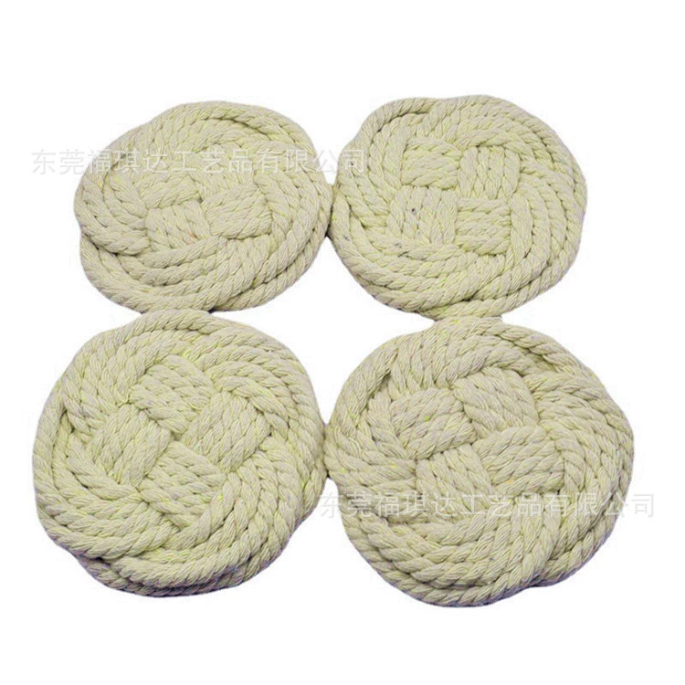 Отель Кофейная подушка Обеденный стол тканые салфетки кольцо из шпагата Стелька Отель Стелька