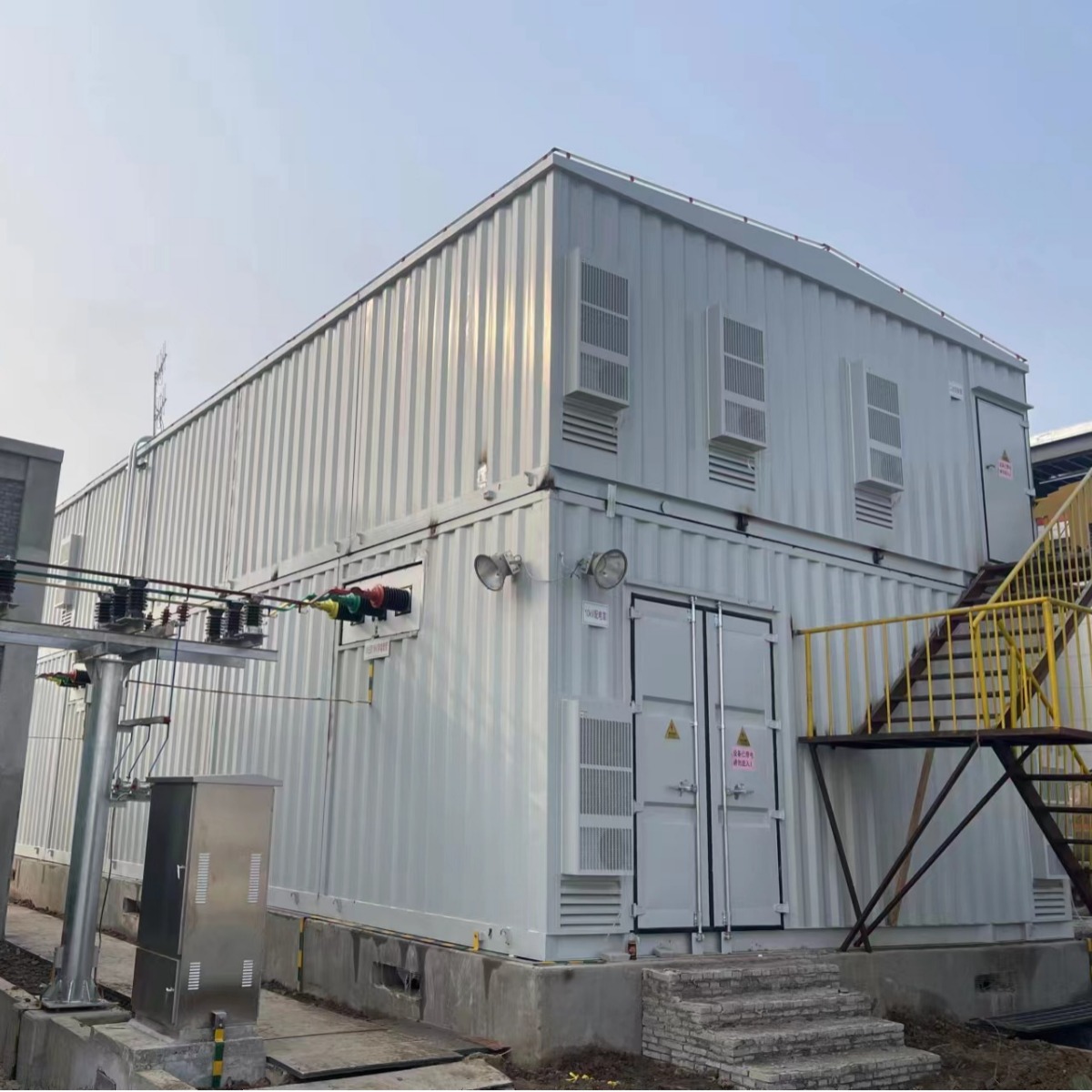 预制舱生产厂家 一二次设备预制舱 双层预制舱变电站