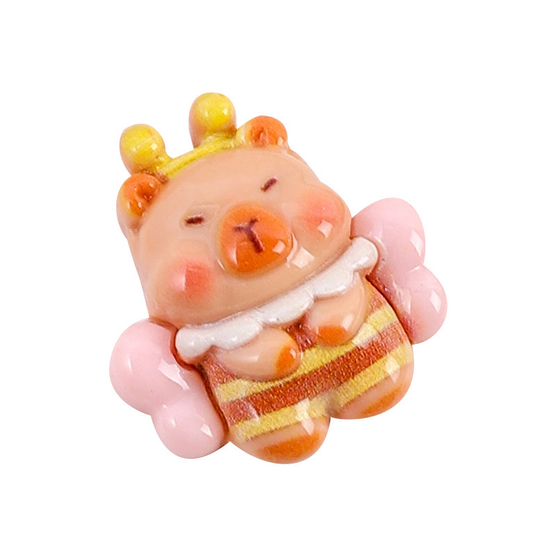 漫画立体アクセサリーカピバラカピバラ diy 水カップ漫画ステッカー靴花アクセサリー冷蔵庫マグネットヘアピンアクセサリー|undefined