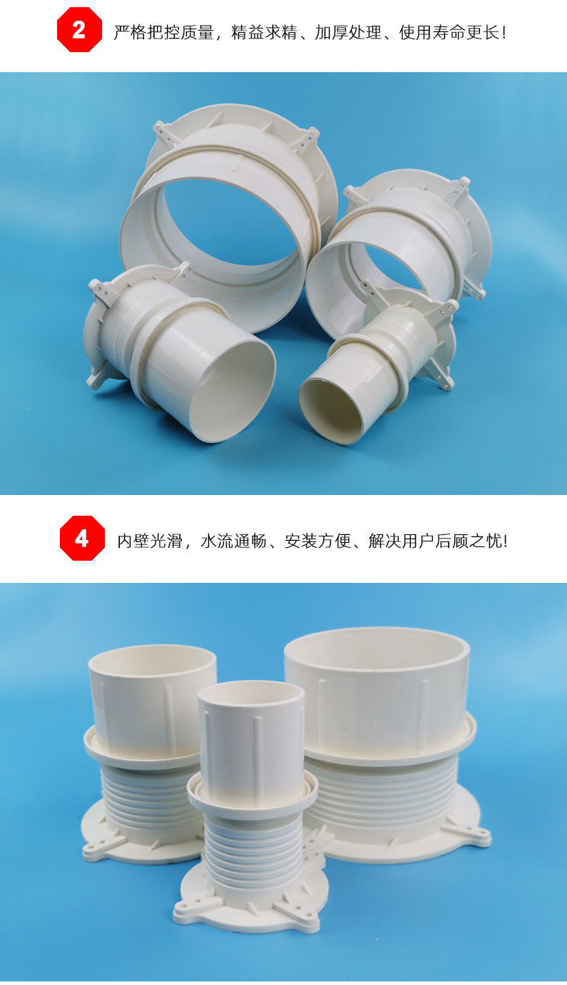 PVC预埋套筒排水配件 预埋套筒预埋直接止水节工程预埋直接接头-阿里巴巴