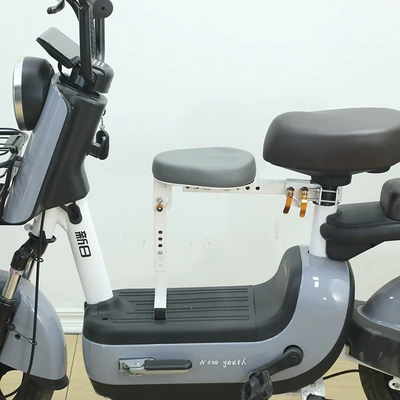 Electric car child seat Front-Mounted Battery Car Baby - grey-single-seat