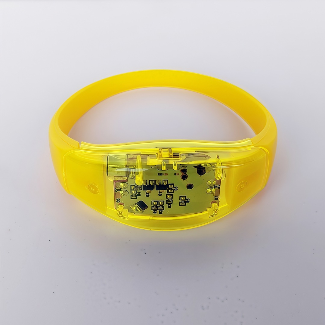 Silicone control acústico inducción LED fluorescente barra de luz nocturna pulsera de apoyo proveedor directo