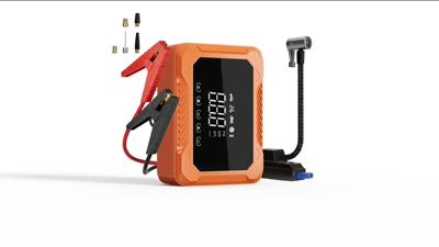 and inflator all-in-one device, Hava nasosu - l9-orange-power-assist-inflation-lighting