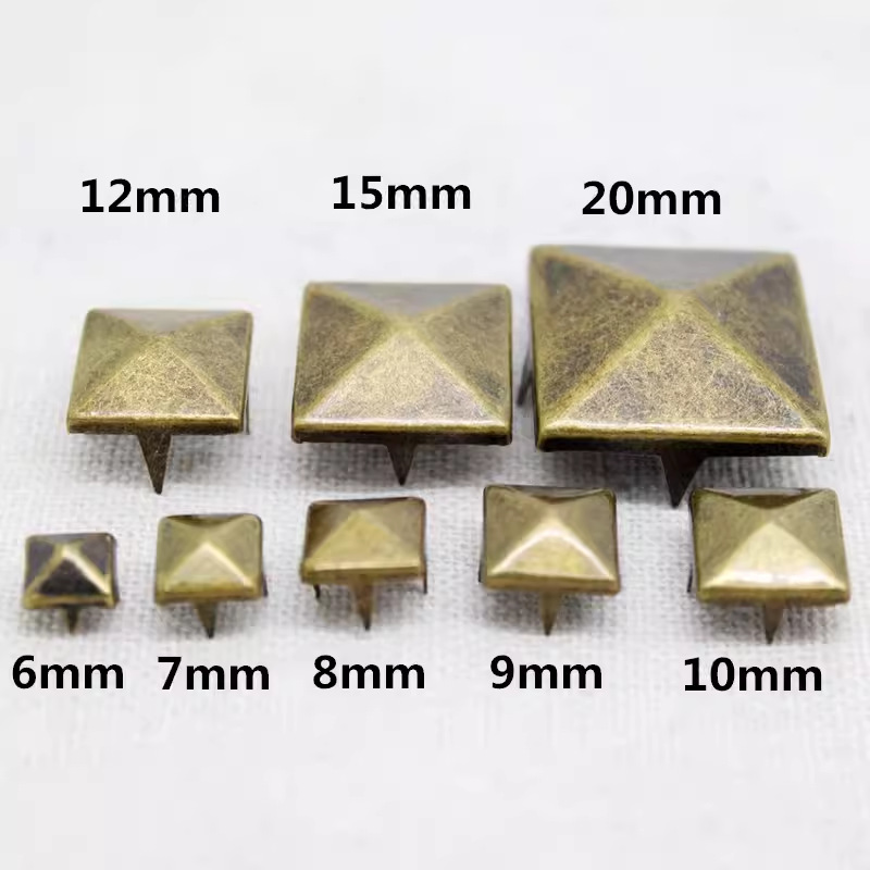 メーカー直販DIYリベット角型四爪釘ピラミッド金色銀色携帯電話靴服バッグ爪玉部品