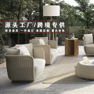 搭配奶白色藤编沙发｜2026初夏奶油风软装指南