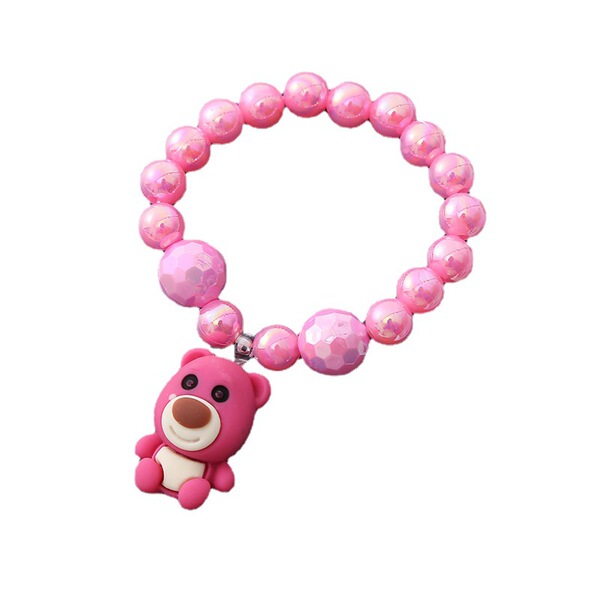 children's fresh three dimensional cartoon beaded bracelet
