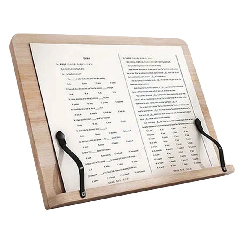 Кронштейн для чтения из цельного дерева Студент Дети Читают книжную полку для взрослых Чтение и вступительный экзамен в аспирантуру артефакт многофункциональный регулируемый компьютерный кронштейн