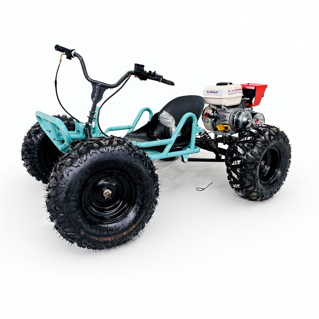 Go-kart gasolina 4 ruedas playa drifting exterior