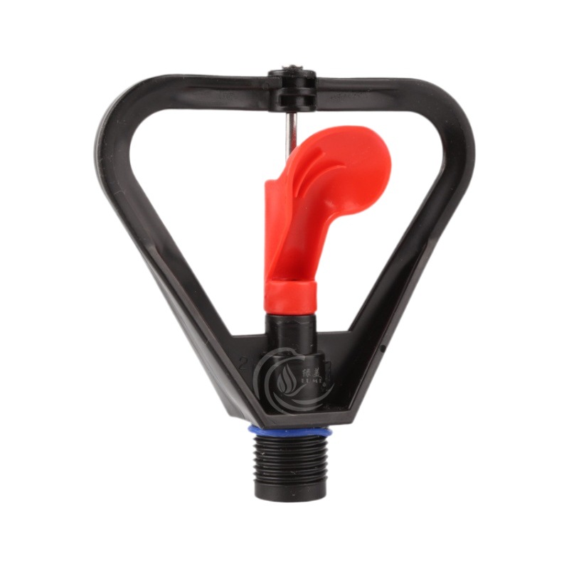 4 puntos de chorro de mariposa de plástico corazón rojo lluvia césped rotativo automático de riego techo enfriamiento 4 puntos DN15 jardinería