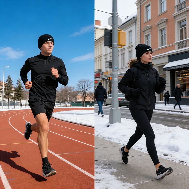 Men's and Women's Sports Swimming Caps, Cold-Proof and Warm Hats, Cycling Caps, Skiing and Running Inner Caps, Brimless Head Caps, Ear Protection