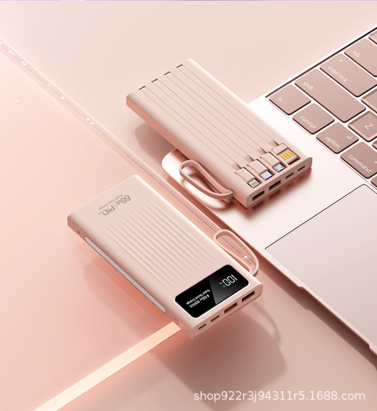 3C認証充電宝超容量20000ミリアンペア50000超速充携帯自帯線移動電源|undefined