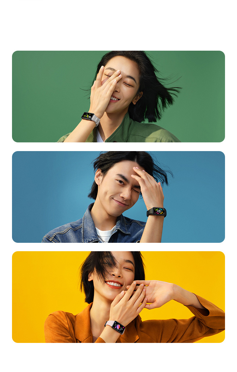 Compatible with Honor Band 6, blood oxygen, sleep, heart rate monitoring, NFC scan code payment, colorful screen, smart Bluetooth Band 6 Application Scenario
