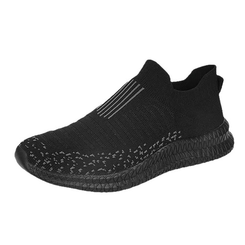 New Fashion Knit Casual Sports Shoes for Men, Soft Sole, Soft Face, Mesh, Breathable Running Shoes, Overseas Trade Cross-Border Wholesale Coconut Shoes
