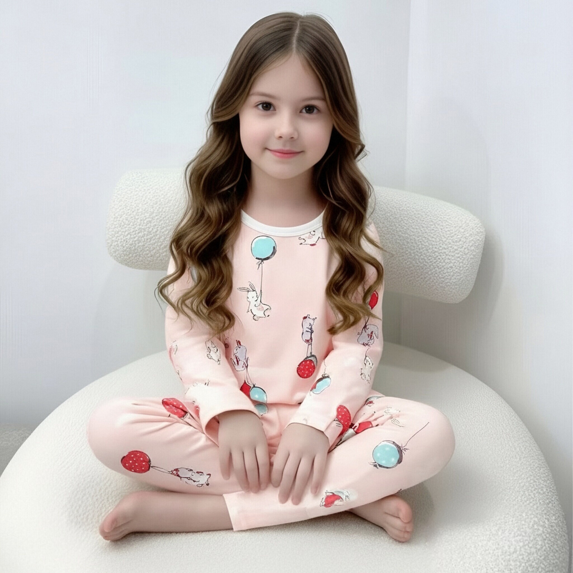 Primavera nueva chaqueta de otoño infantil set de pantalones de otoño Lyca delgada ropa interior para niños niñas sin hueso set de ropa interior