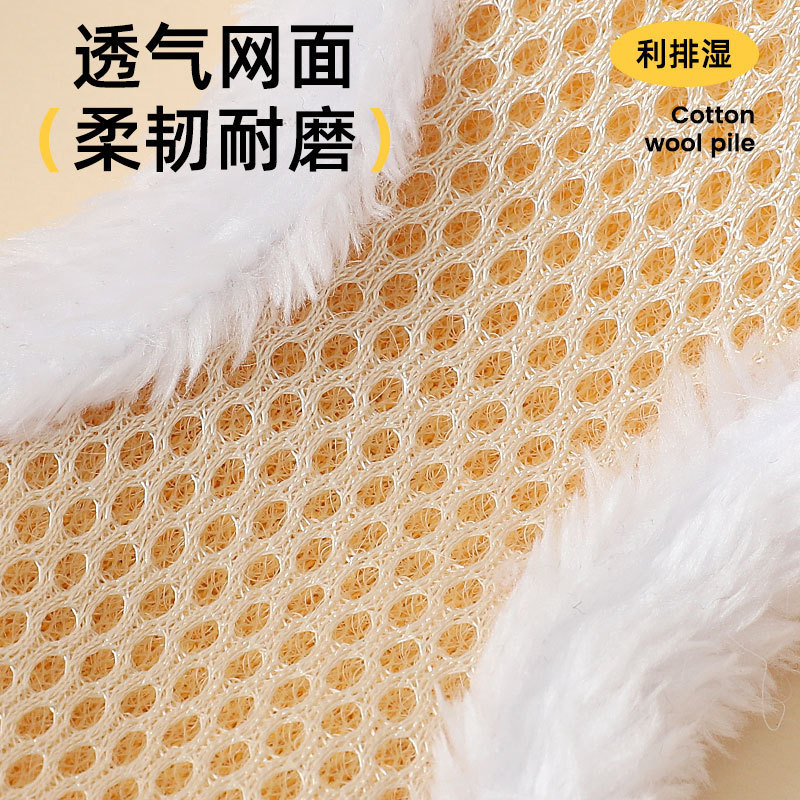 Nuevas mascotas de otoño y invierno gato cuerda de tracción cómodas correa de pecho de peluche pequeña cuerda de tracción de perros