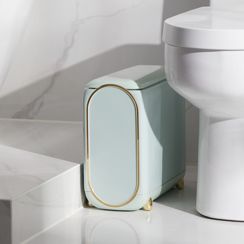 狭間のゴミ箱は超狭い11センチトイレの狭い縁の狭間の超薄型の隙間の浴室です。|undefined