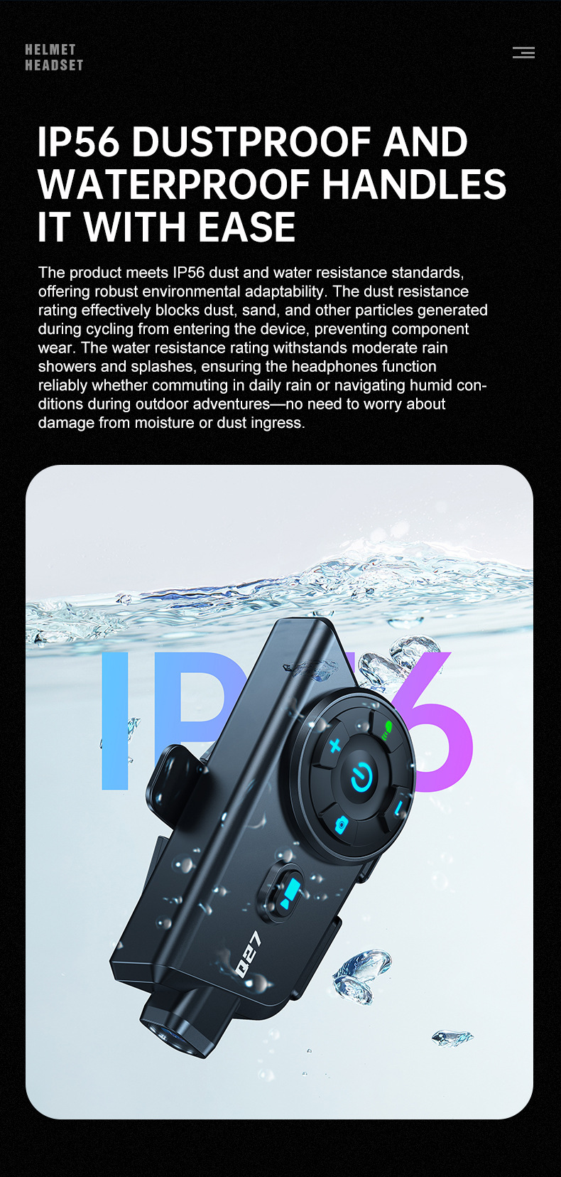 Q27 Driving Recorder Helmet Bluetooth Headset Intercom Waterproof High-Definition Shooting Integrated Motorcycle Helmet Headset