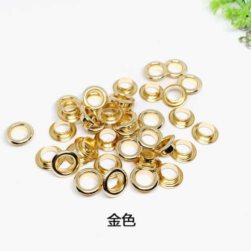 Wholesale colorful air eyelet shoe eyes canvas metal buckle tag carton protection ring hollow round edge eyelet button