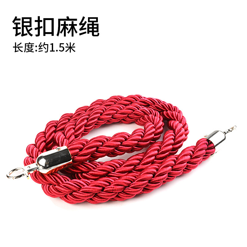 barra de conserjería hotel cuerda de un metro barandilla de alambre de acero inoxidable aislamiento banda de cola barandilla valla de bienvenida columna