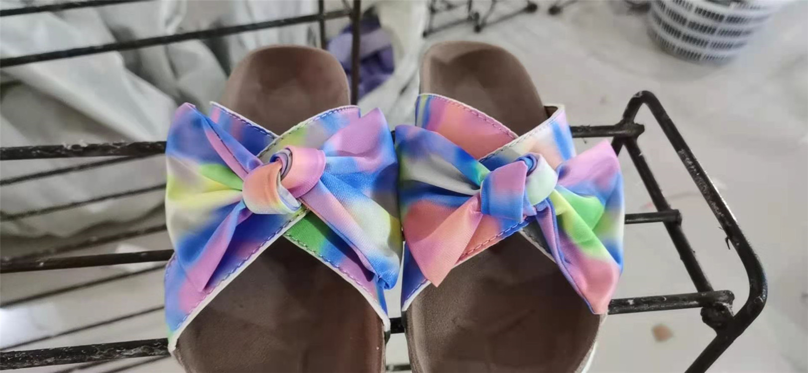 flat bottom color cross bow knot beach slippers wholesale women s clothing Nihaostyles NSJJX67794