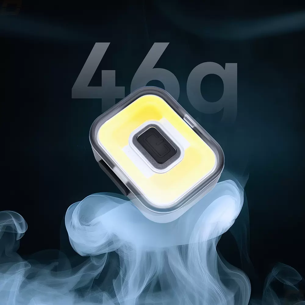 新款多功能防身黄光充电迷你泛光灯户外骑行磁吸强光远射头灯