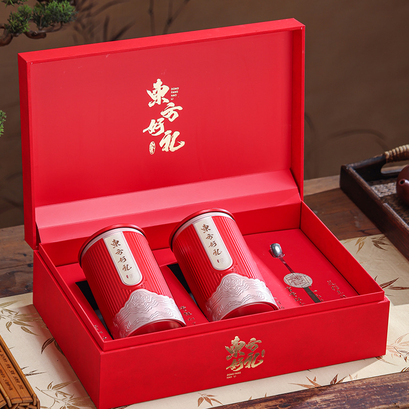 中秋好礼大红袍包装盒礼盒通用金骏眉正山小种红茶叶罐半斤一斤装