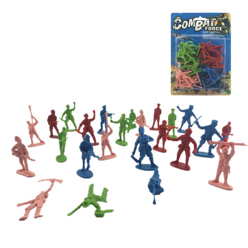 Children's Plastic Toys, Small Soldier Army Sets, Soldier Models, Military Simulation Mini-Figures, Pretend Play Toys