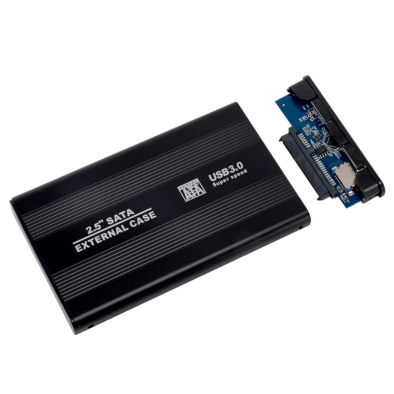 Venta directa de fábrica de 2,5 pulgadas USB3.0 a SATA caja de disco duro móvil aleación de aluminio puerto serie portátil caja de disco duro