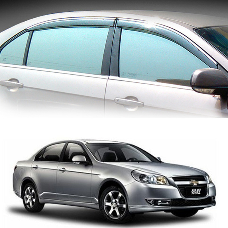 Chevrolet Epica üçün pəncərə yağış qoruyucusu, xrom zolaqlı