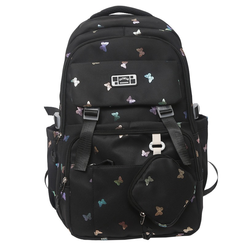 Cute mochila de gran capacidad nueva mochila de estudiantes de viajes de secundaria y secundaria de alto valor de la cara mochila de hombro de estudiantes en venta caliente