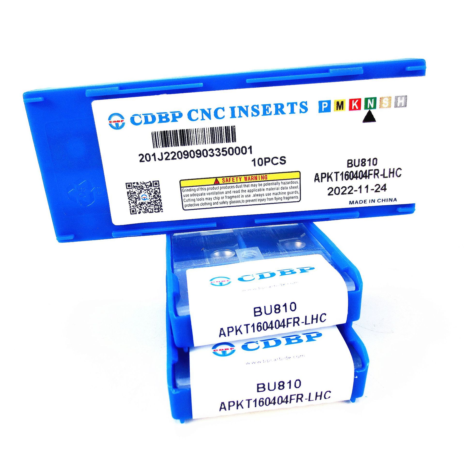 成都邦普铝用铣刀片/铝合金用刀片：APKT160404FR-LHC BU810