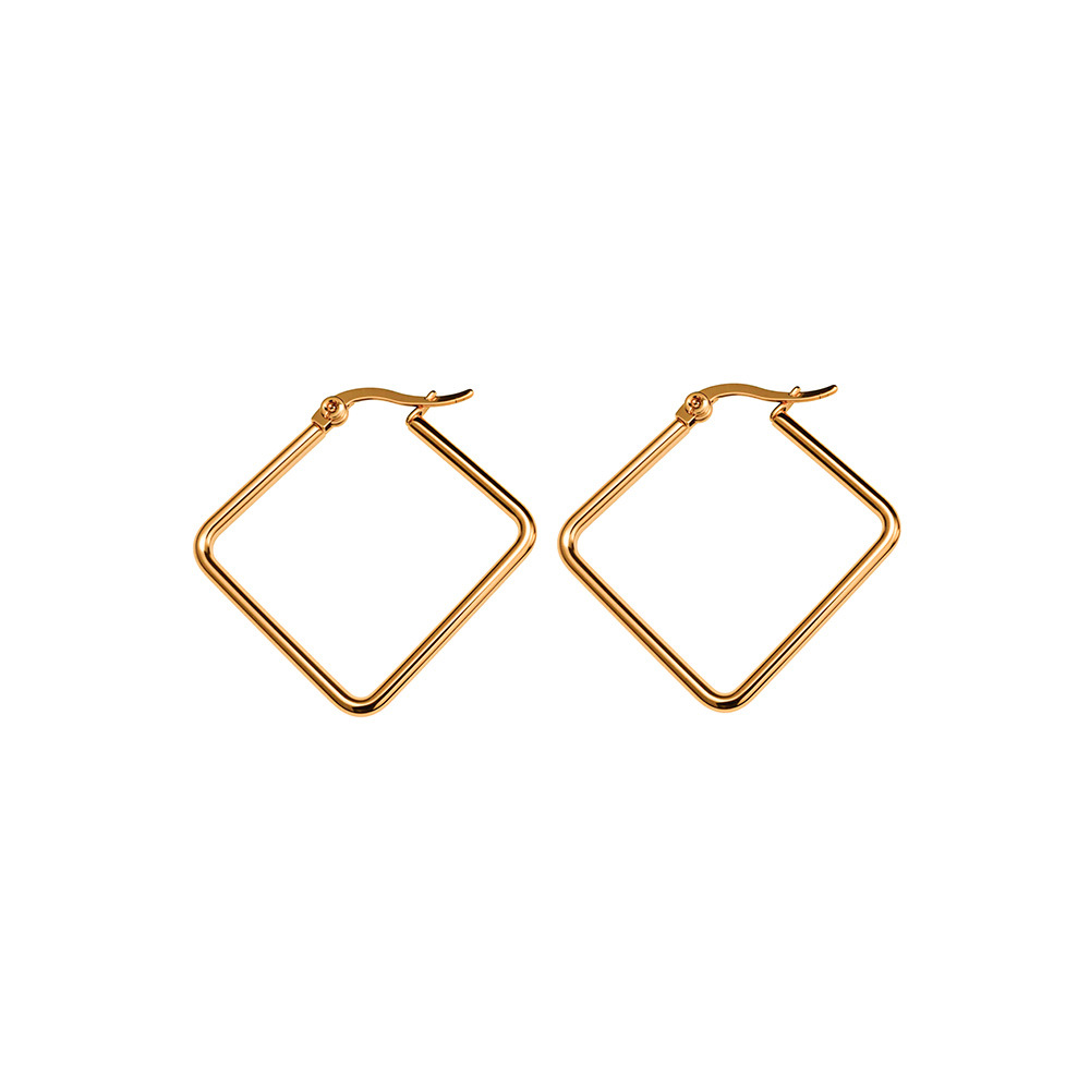 Aretes de acero inoxidable de moda transfronteriza aretes de acero inoxidable de acero de titanio simplista para mujeres aretes de acero de titanio para baño accesorios de orejas al por mayor