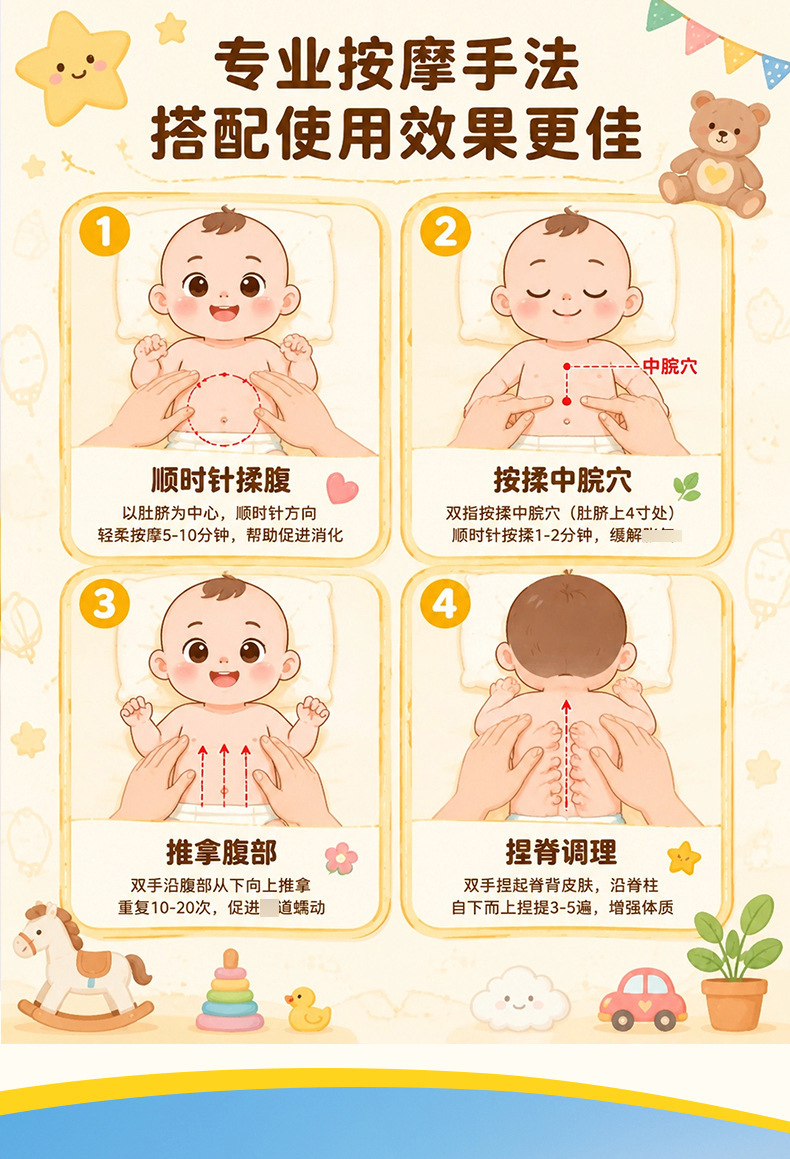 Pediatric Tui Na Massage Oil for Navel and Abdominal Care Herbal Blend 30ml quality and texture