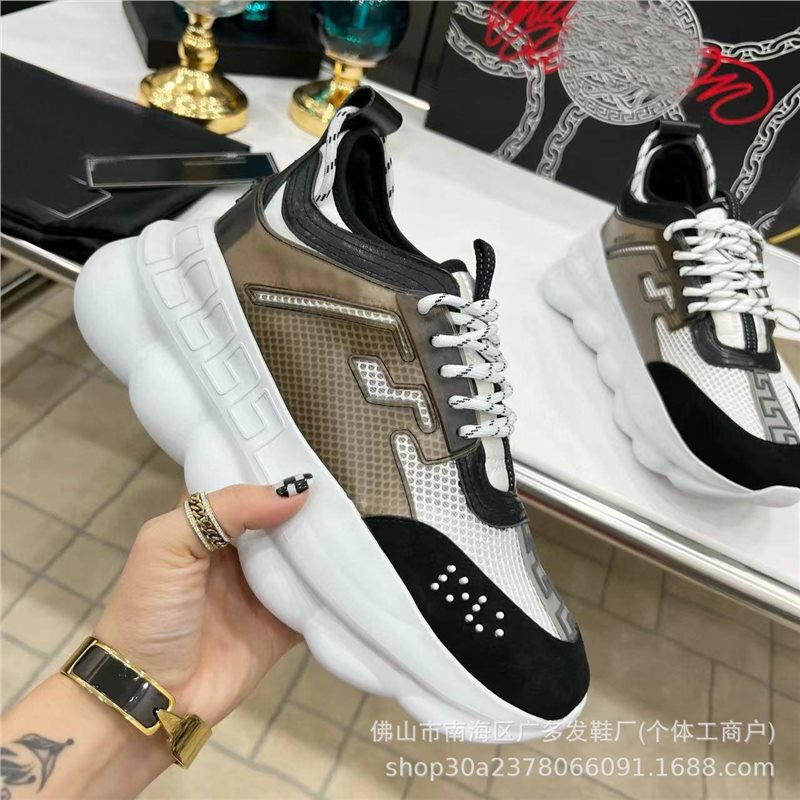 European Station 2024 Autumn/Winter Thick-Soled Sports Shoes for Men, Casual Shoes for Men and Women, Couple's Dad Shoes, Color-Block Platform Shoes