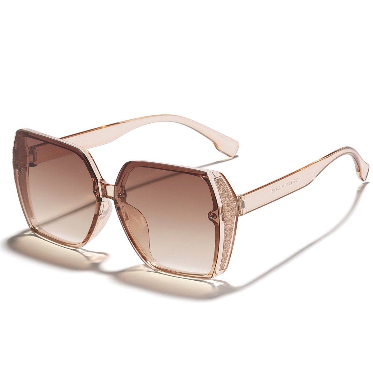 2022 Nueva celebridad de Internet mismo estilo gafas de sol personalidad europea y americana ins estilo gafas de sol mujeres de moda gran marco gran cara adelgazante 90949