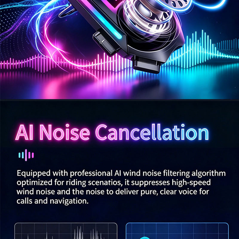 Cross-Border Foreign Trade Helmet Bluetooth Headset, Helmet Bluetooth Intercom Headset, Full-Face Helmet, Half-Face Helmet, Motorcycle Riding Stereo Headset