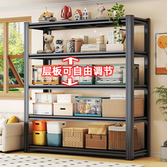 家用置物架货架落地多层阳台储物可调节仓库商用超市收纳展示架子