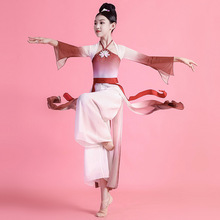 儿童古典舞演出服飘逸中国舞民族舞练功服女童扇子舞古风汉服表演